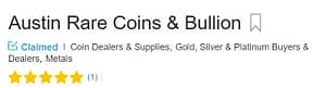 Austin Rare Coins & Bullion rating 3