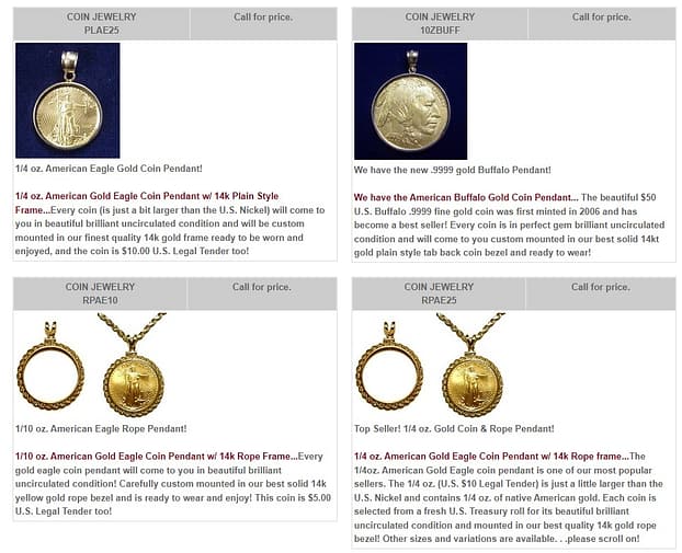 MJPM Review Coin Jewelry