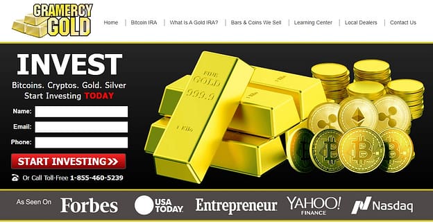Gramercy Gold Review Homepage
