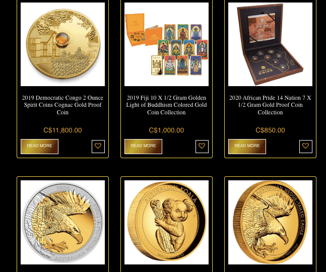 Art in Coins Products