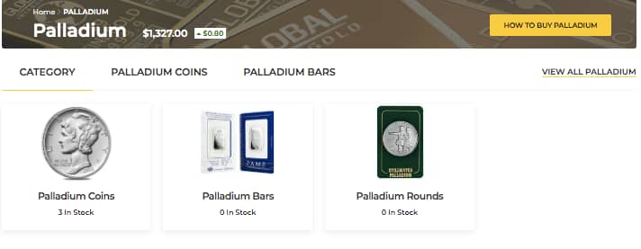 Palladium Product 1
