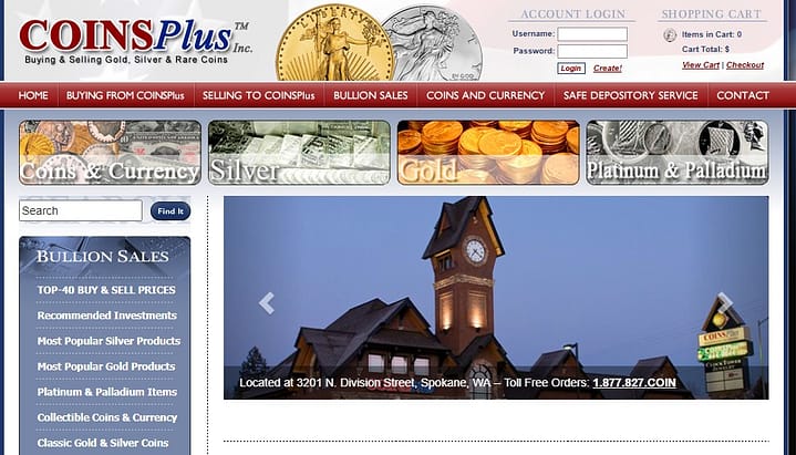 CoinsPlus Inc Review Homepage