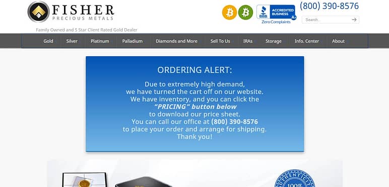 Is Fisher Precious Metals a Scam