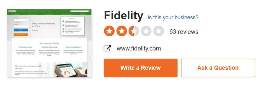 fidelity investment sitejabber
